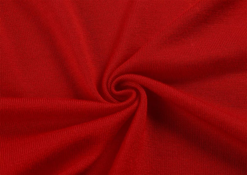 AAMILIFE Women's 3/4 Sleeve Cropped Cardigans Sweaters Jackets Open Front Short Shrugs for Dresses (XX-Large, 5-Red) - Image 4